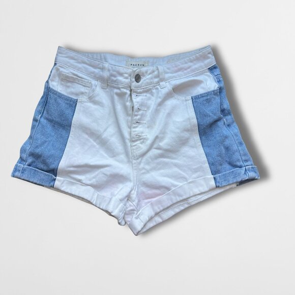 Pacsun Mom Shorts Denim Blue Size 28 - Picture 2 of 8